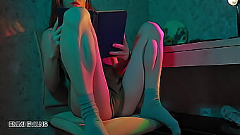 Emmi Evans' Sensual Solo Scene: Bookworm To Badgirl