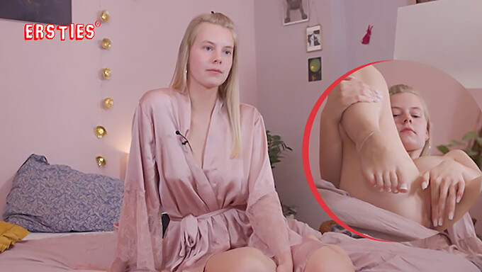 Die Leidenschaft Der Blonden Jolien Für Fußball Und Dessous Wird In Einem Intimen Video Enthüllt