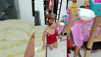 Vamos A Ponernos Traviesos En El Baño: Mamada Interracial Y Diversión Amateur